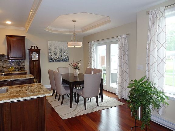 Dining room; patio door