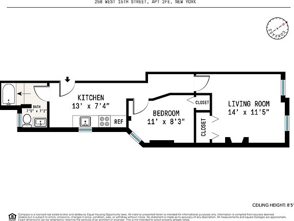 2nd image of 258 W 15th St APT 2FE