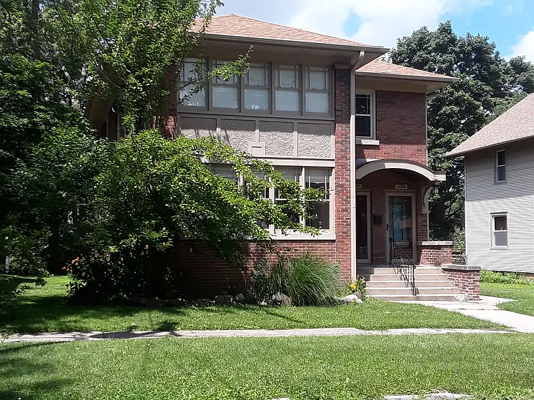 front of the building