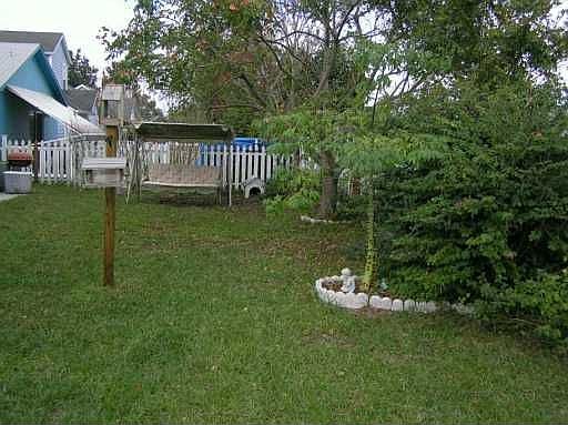 Fenced yard