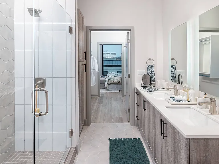 Spa-Inspired Baths with Semi-frameless Showers