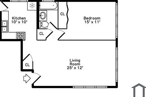1 bed, 650 sqft, $1,600 — Photo 4