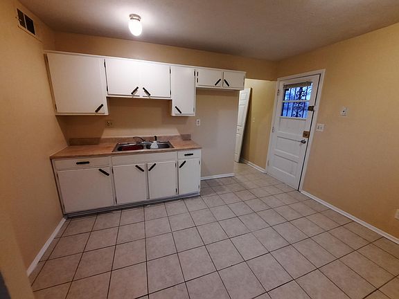 Kitchen cabinets and back door