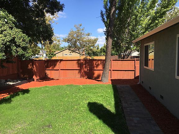 Back yard looking at fence toward Santa Teresa Boulevard.