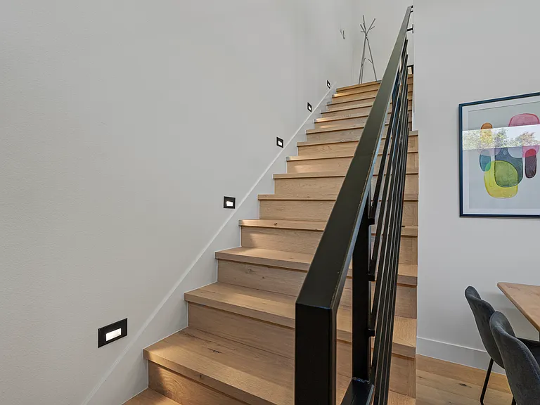 Stairs that leads to the loft.