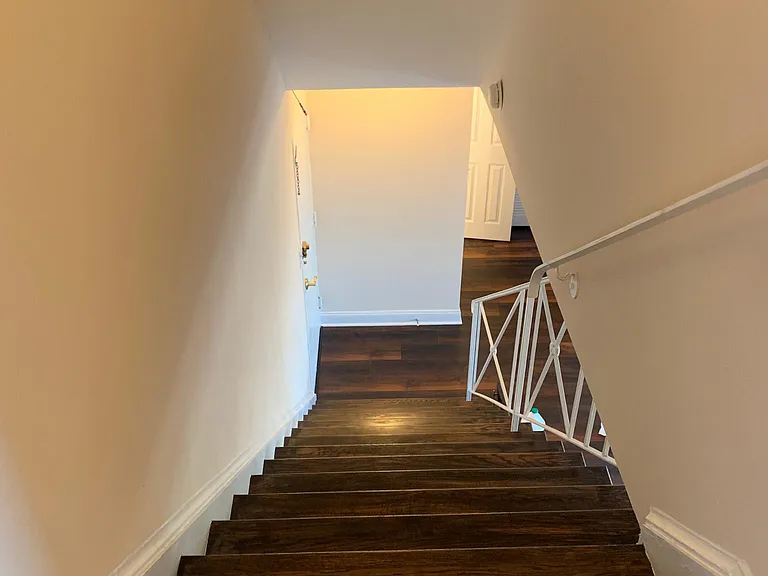 Stairs to the separate bedroom upstairs