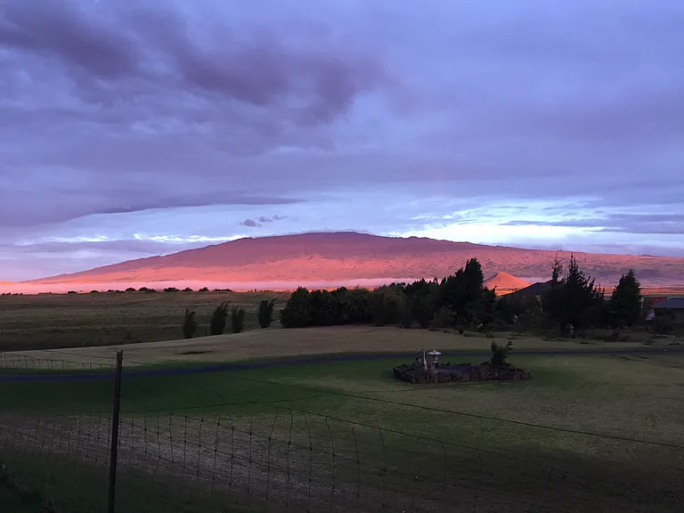 Sunset view from the living room