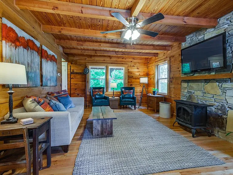 Cabin living room.