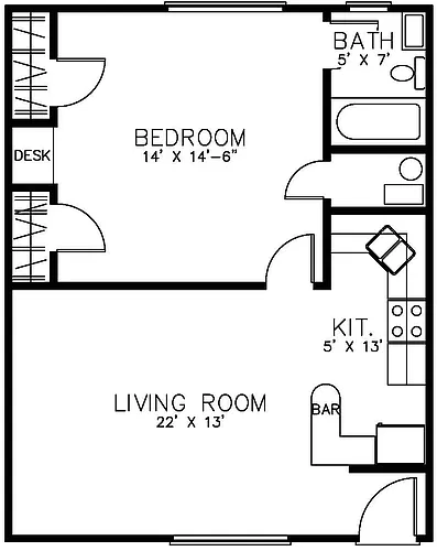 Floor plan CV IV - 317 S Chauncey
