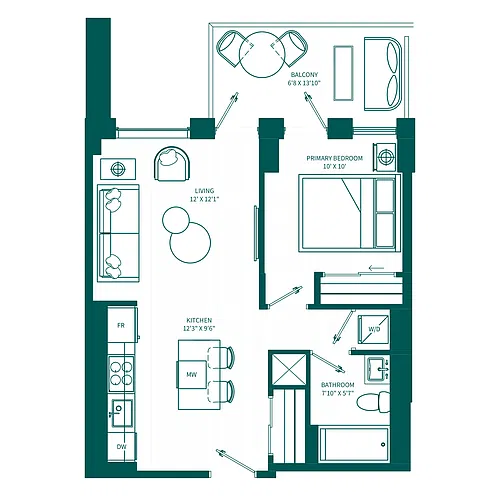 Floor plan Suite Three