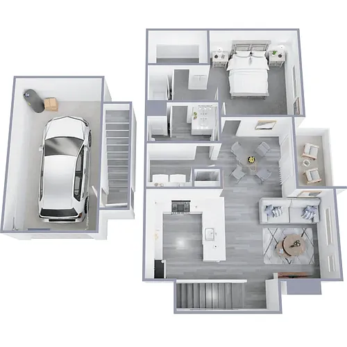 Floor plan The Catalina Flat Renovated