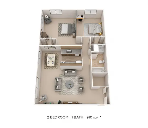 Floor plan Two Bedroom