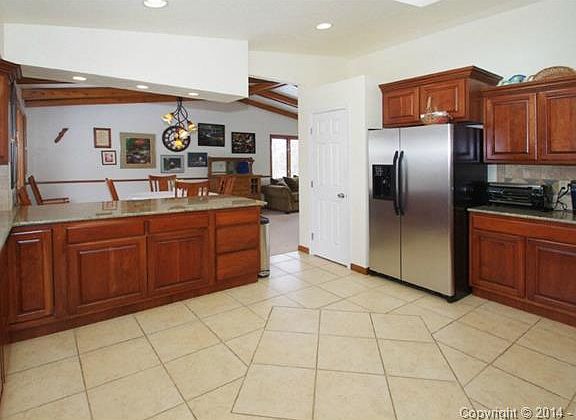 Kitchen ceramic tile floor