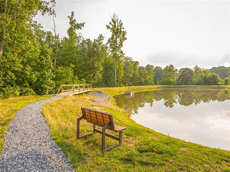 Take a stroll around the lake at Hawthorne at the Meadows