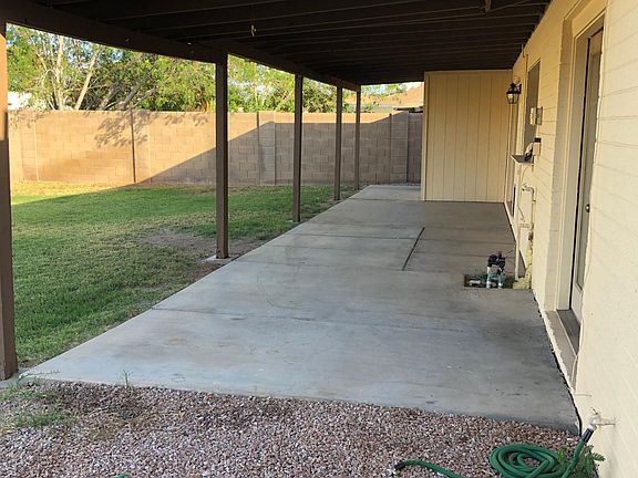 side-view of patio