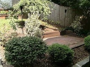 Upper Patio Area of Backyard