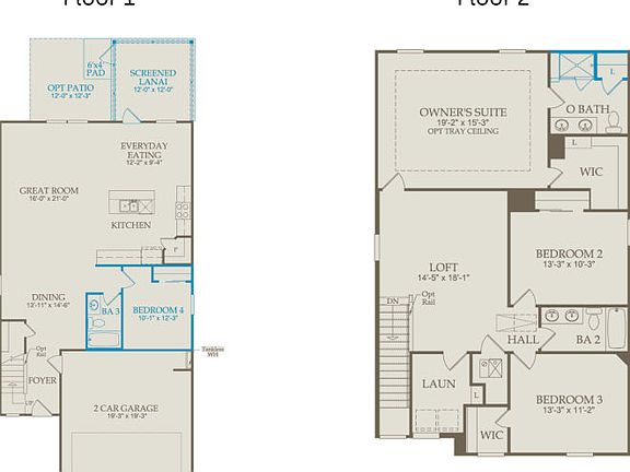 Floor Plan Level 1 Level 2