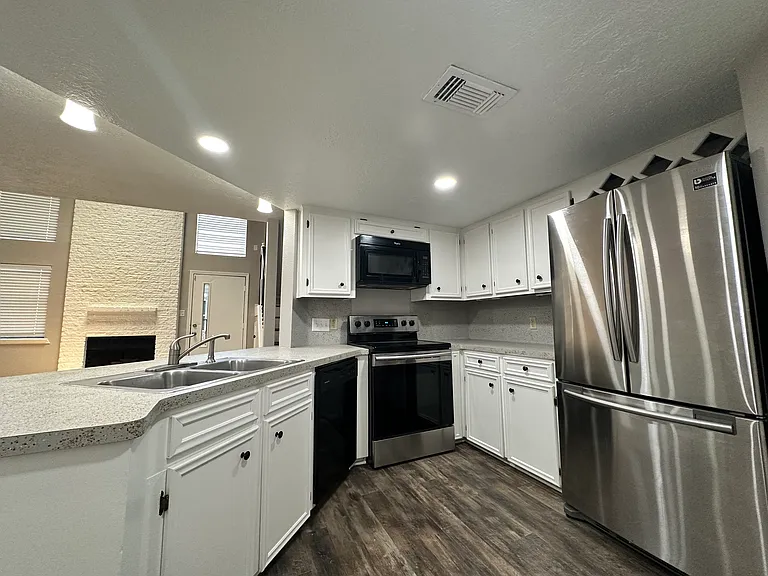Kitchen with stainless steel appliances - View 2