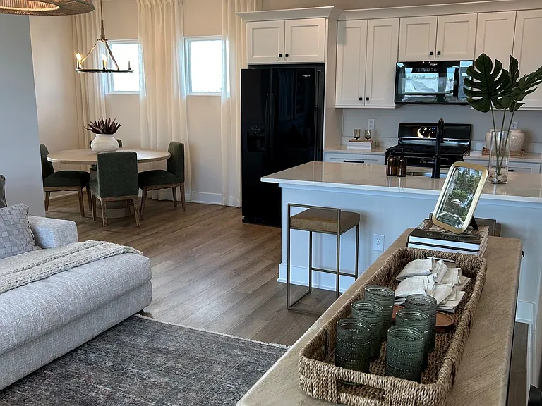 Sample of furnished Kitchen dining room area