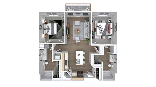 Floor plan Laurel - 2x2