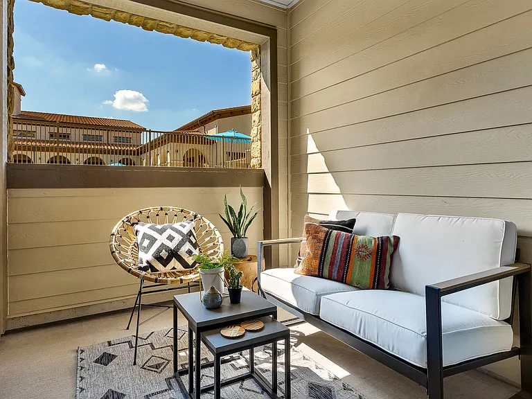 Patio/Balcony with Storage Closet