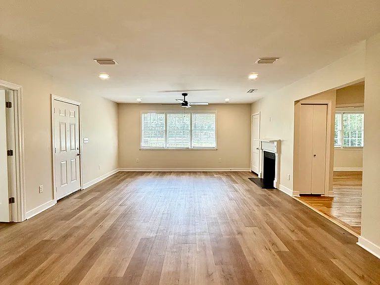 View of living room from kitchen