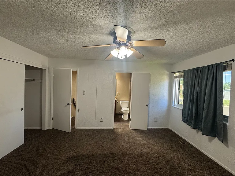 Upstairs Master bedroom with double closets