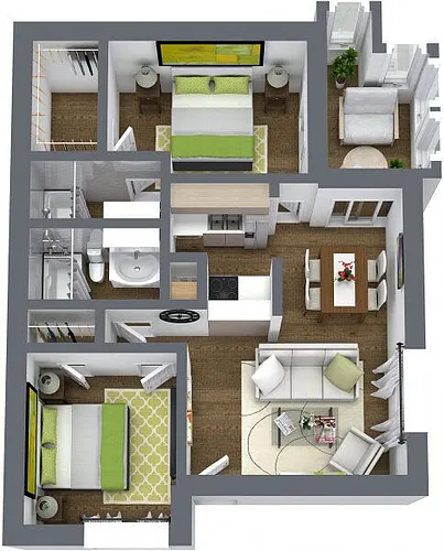 Floor plan B1 Traditional