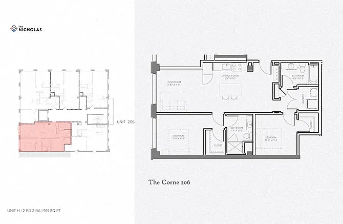 Floor plan The Corne
