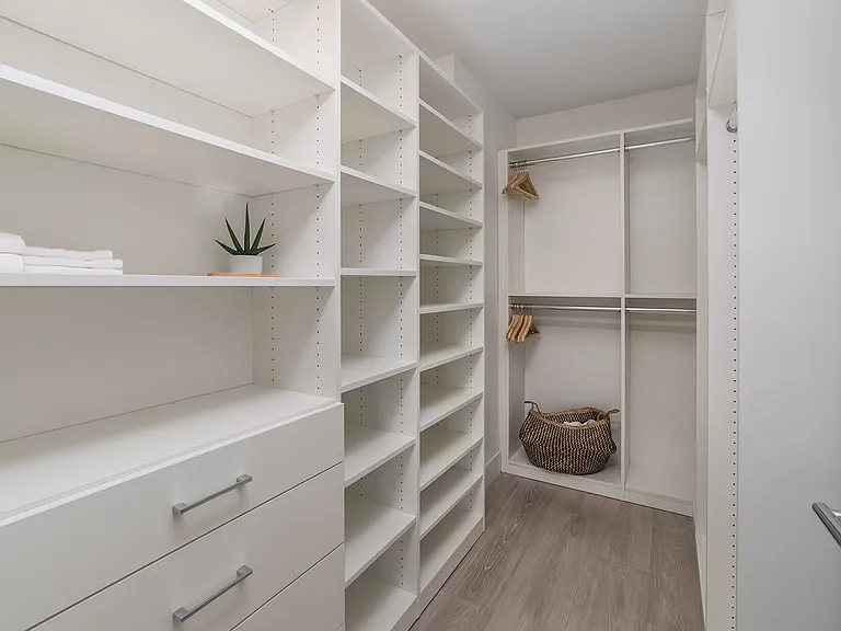Premier homes come with closet storage designed with you in mind
