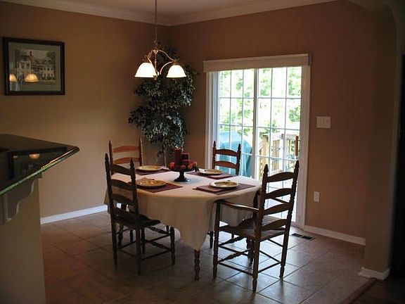 Breakfast Nook with Tile Floors