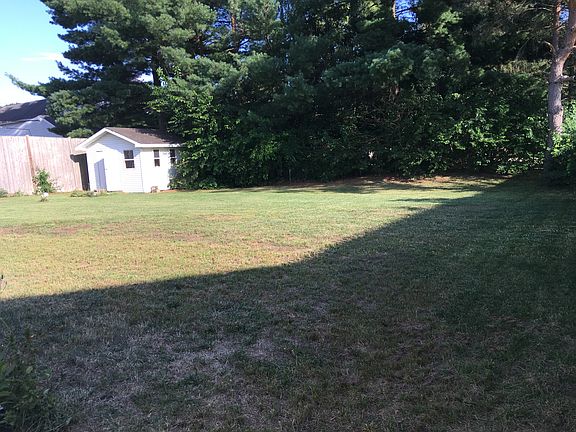 Back yard with shed