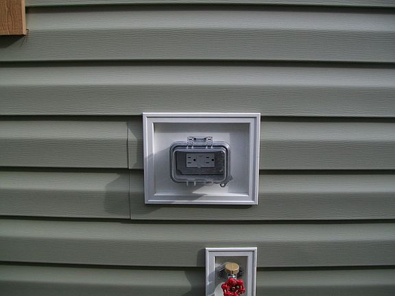 Outside plug and water hose