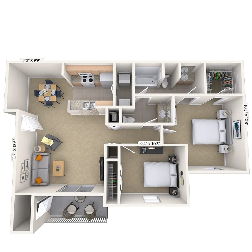 Floor plan The Rosewood