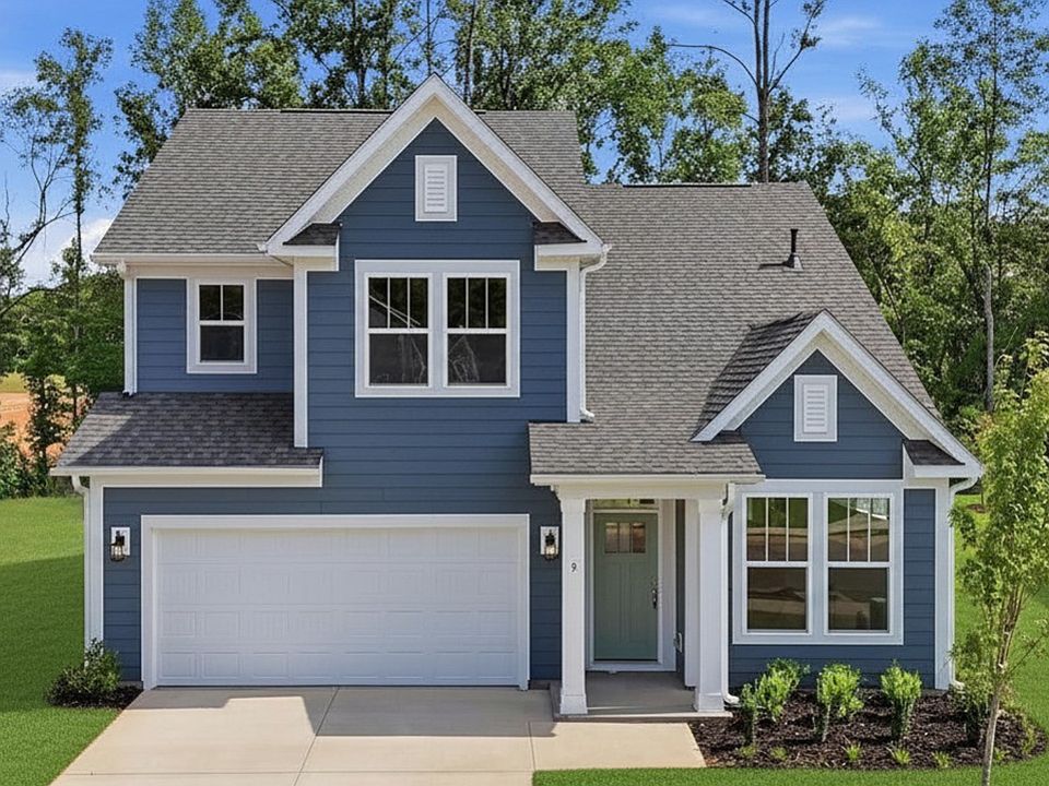 Exclusive DRB Homes exterior with balanced proportions and vibrant curb appeal at the Barton Hollow