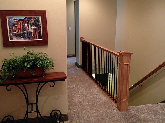 Front entry, hall, stairs