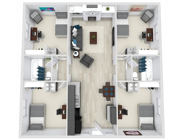Floor plan 4X2