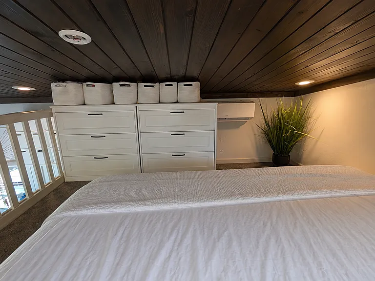 Unpack completely with plenty of dresser space for longer stays.