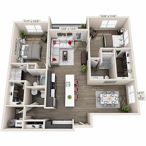 Floor plan B83