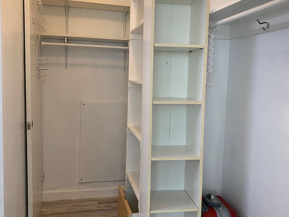 Plenty of storage space in the spacious walk-in closet.
