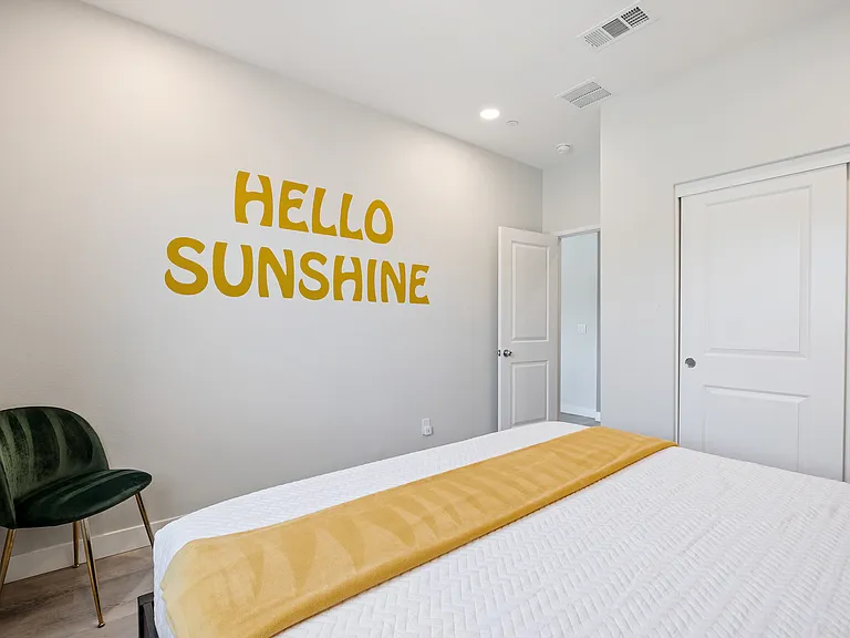 Bedroom 6 features a large reach-in closet!