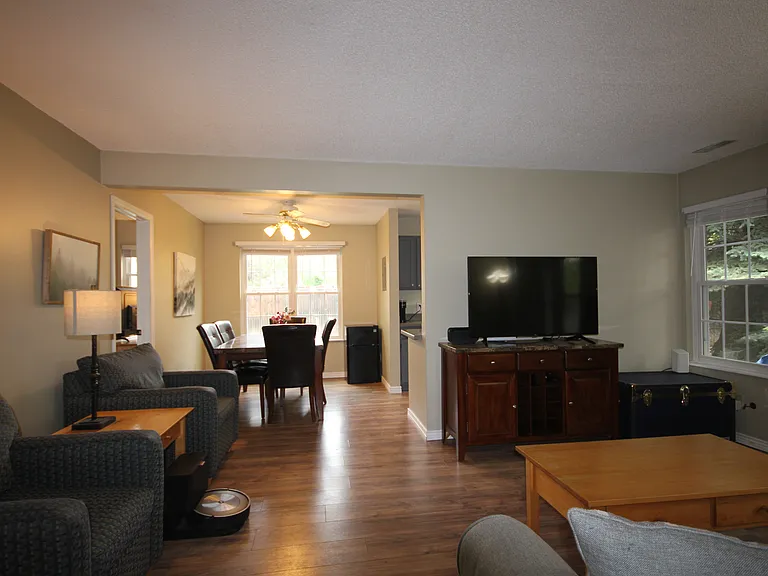 View from Great Room to Dining Area