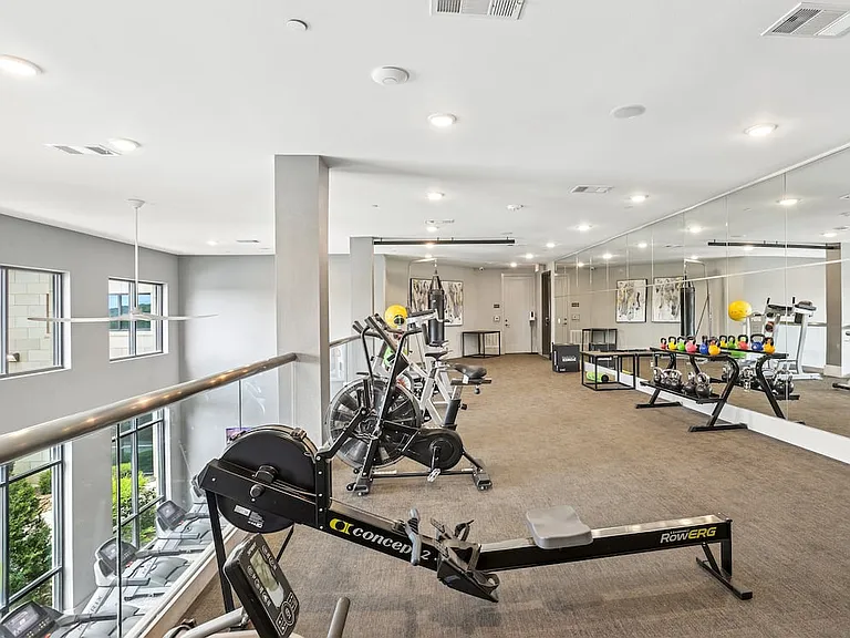 State-of-the-art fitness center with strength and cardio equipment