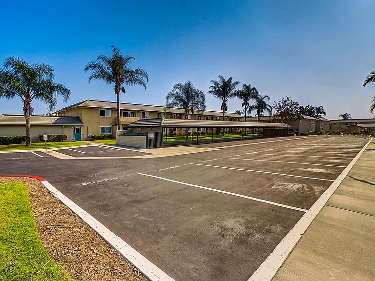 Parking lot at El Dorado apartments