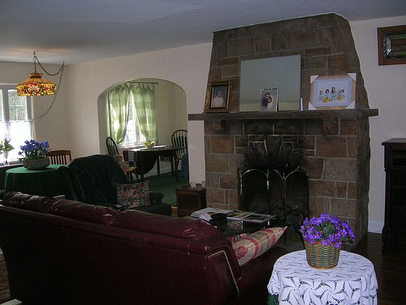 STONE FIREPLACE