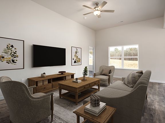 Enjoy watch parties in the spacious family room
