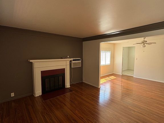 Living room opens to dining room