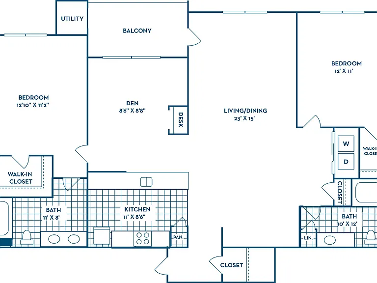 2 Bedroom | 2 Bath | 1414 SF 2 Bedroom | 2 Bath | 1414 SF