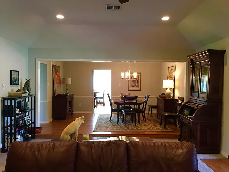 Remodeled family room into dining area