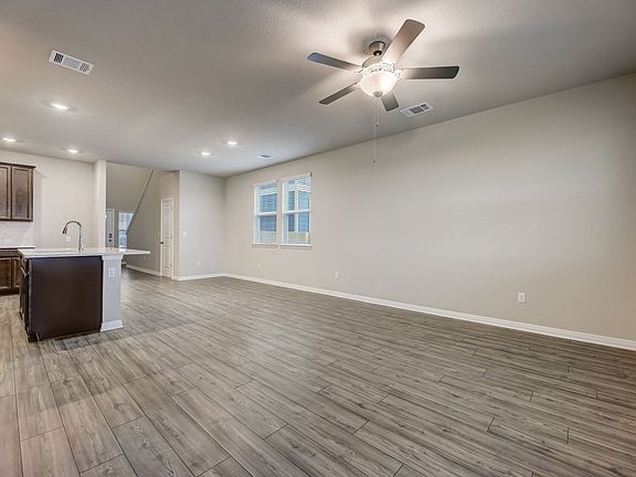 Kitchen, Living, and Dining Areas